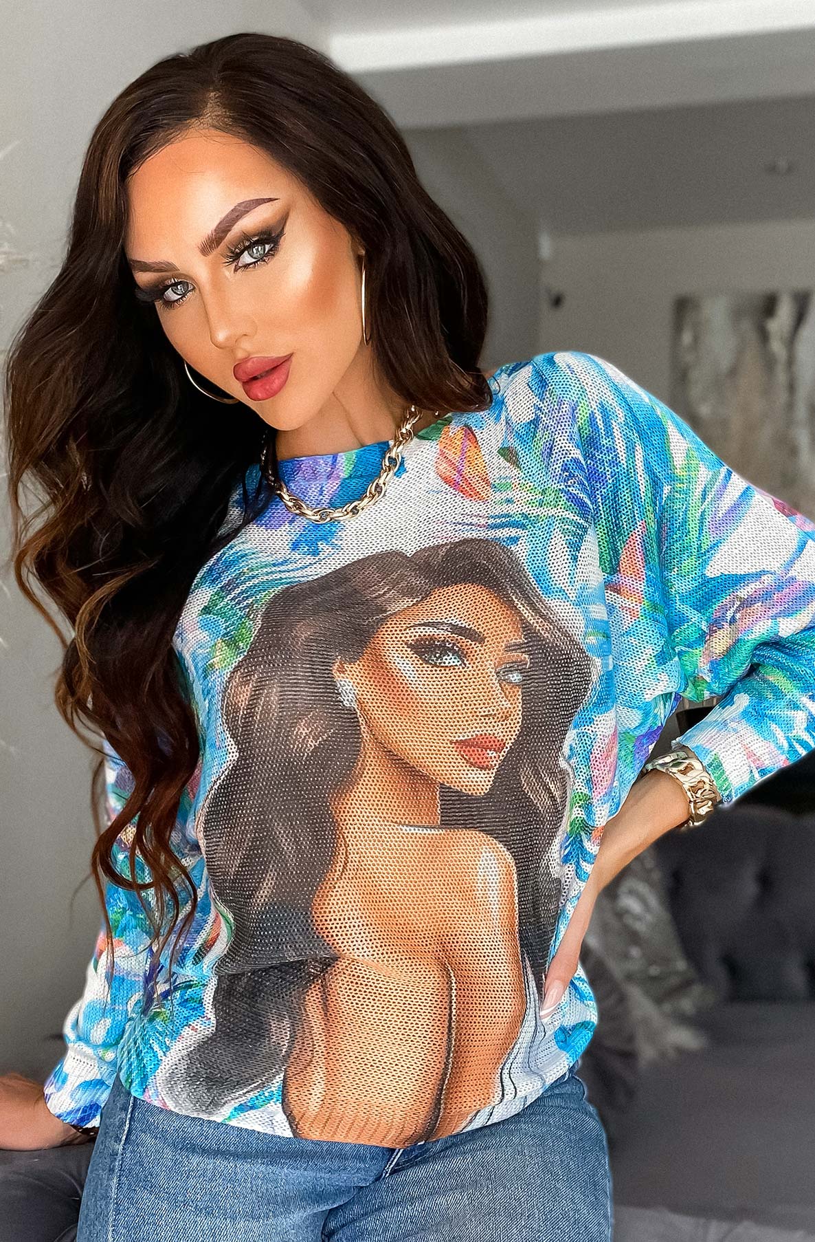 Princess Zenaida Batwing Long Sleeve Top