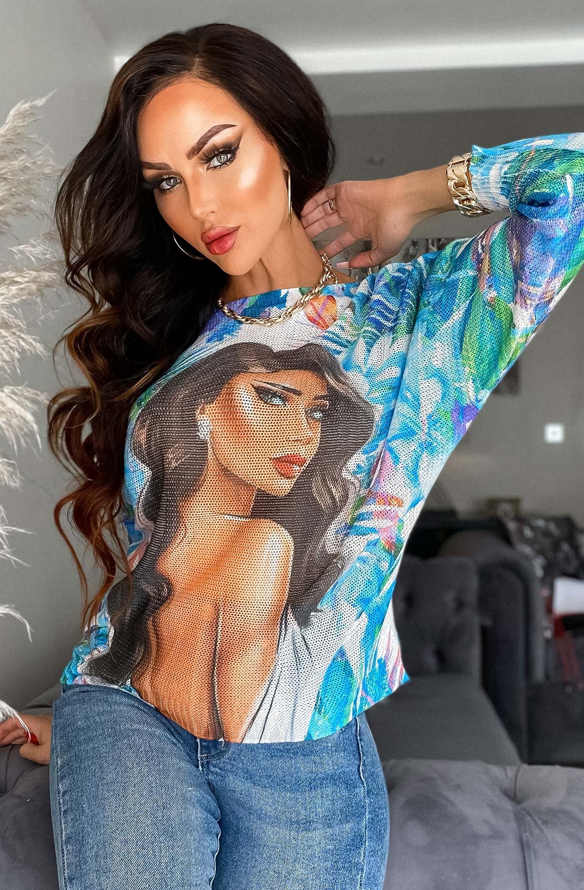 Princess Zenaida Batwing Long Sleeve Top