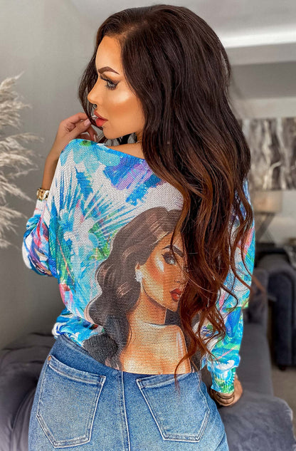 Princess Zenaida Batwing Long Sleeve Top