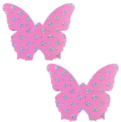 Glitter Butterfly Nipple Pasties Exotic Dancer Burlesque Rave Festival Pasty Cover