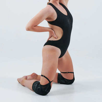 Pole Dance Knee Pads with Garter