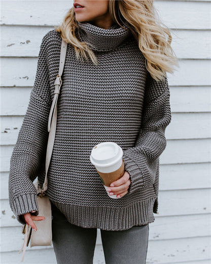 Turtleneck Autumn Winter Pullover European Oversize Sweater