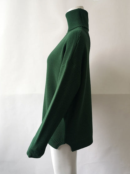 Turtleneck Autumn Winter Pullover European Oversize Sweater