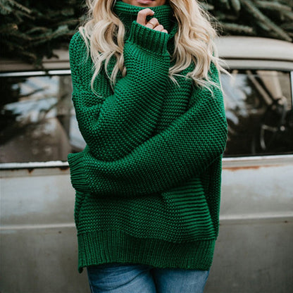 Turtleneck Autumn Winter Pullover European Oversize Sweater