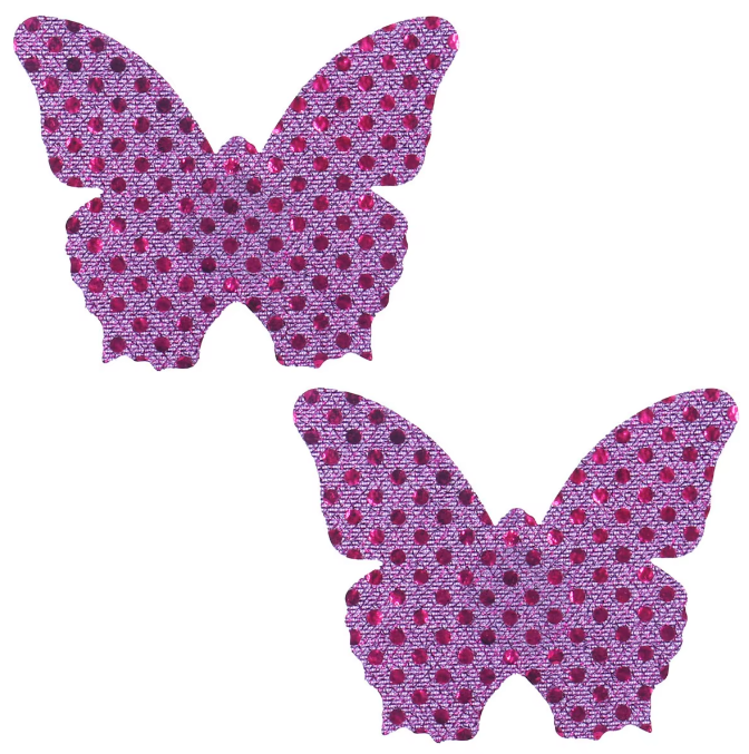 Glitter Butterfly Nipple Pasties Exotic Dancer Burlesque Rave Festival Pasty Cover