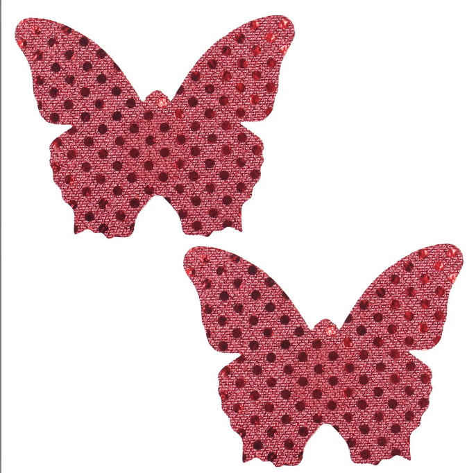 Glitter Butterfly Nipple Pasties Exotic Dancer Burlesque Rave Festival Pasty Cover